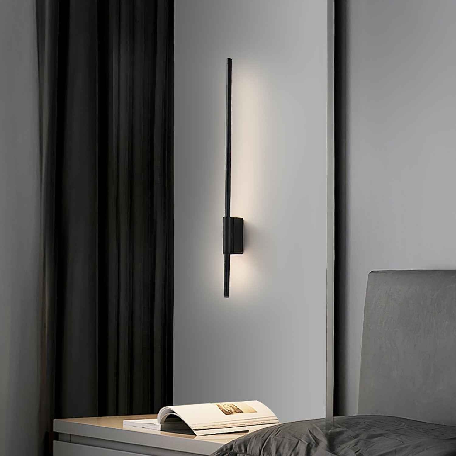 Zavelila Acrylique 60cm Noir LED