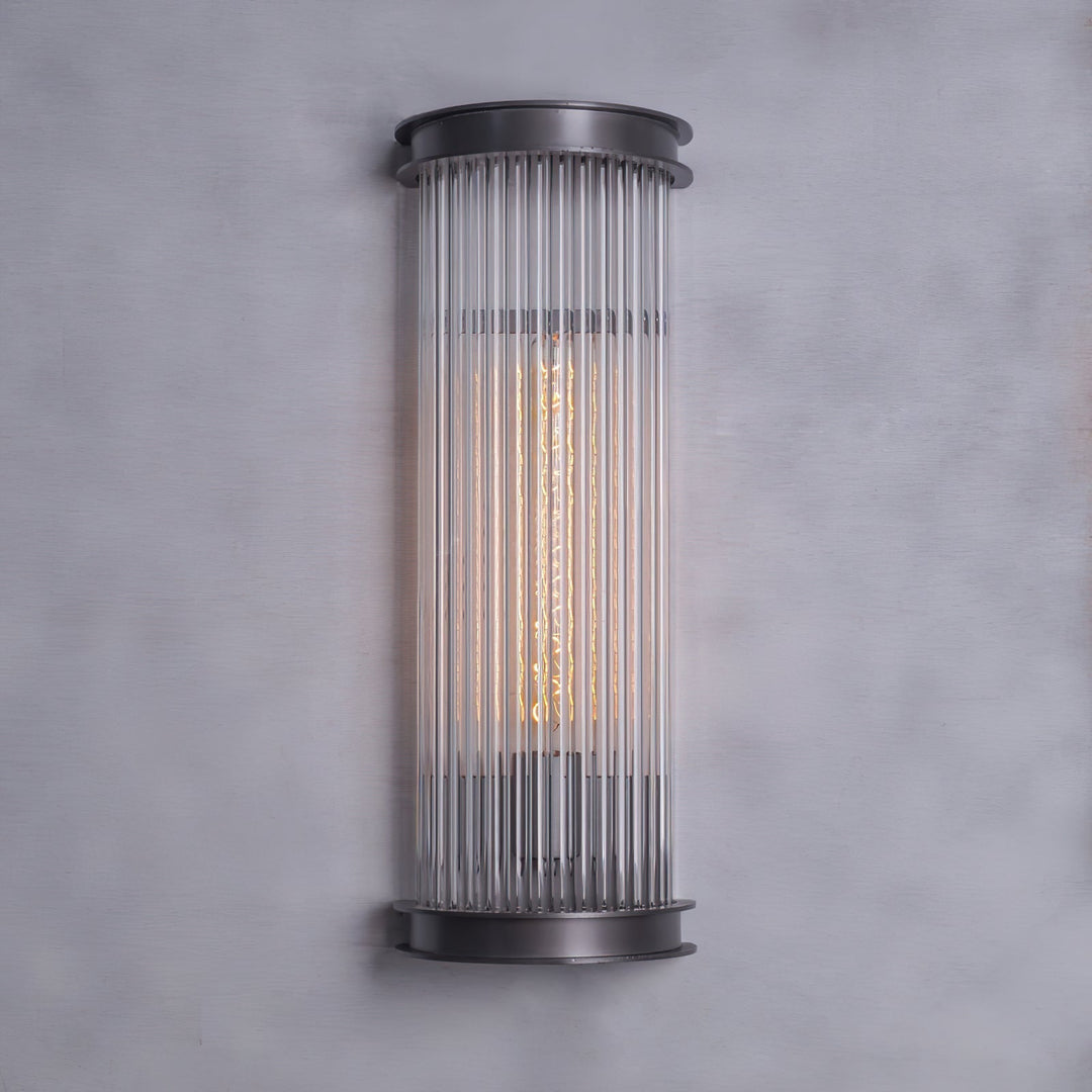 Lampe Murale Métal et Cristal Industrielle Vintage Armarila - Neutralighting