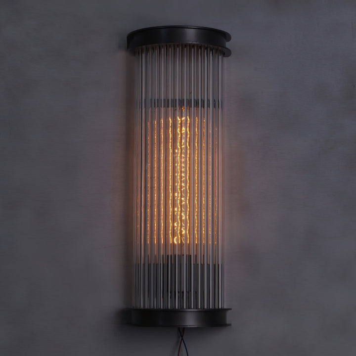 Lampe Murale Métal et Cristal Industrielle Vintage Armarila - Neutralighting