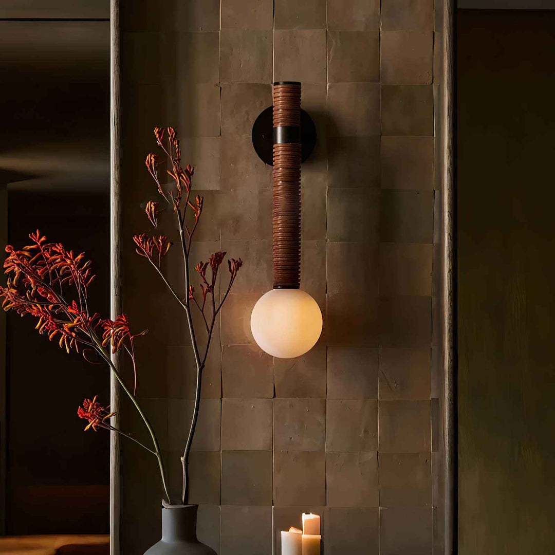 Sylvia Verre 12cm Noir LED