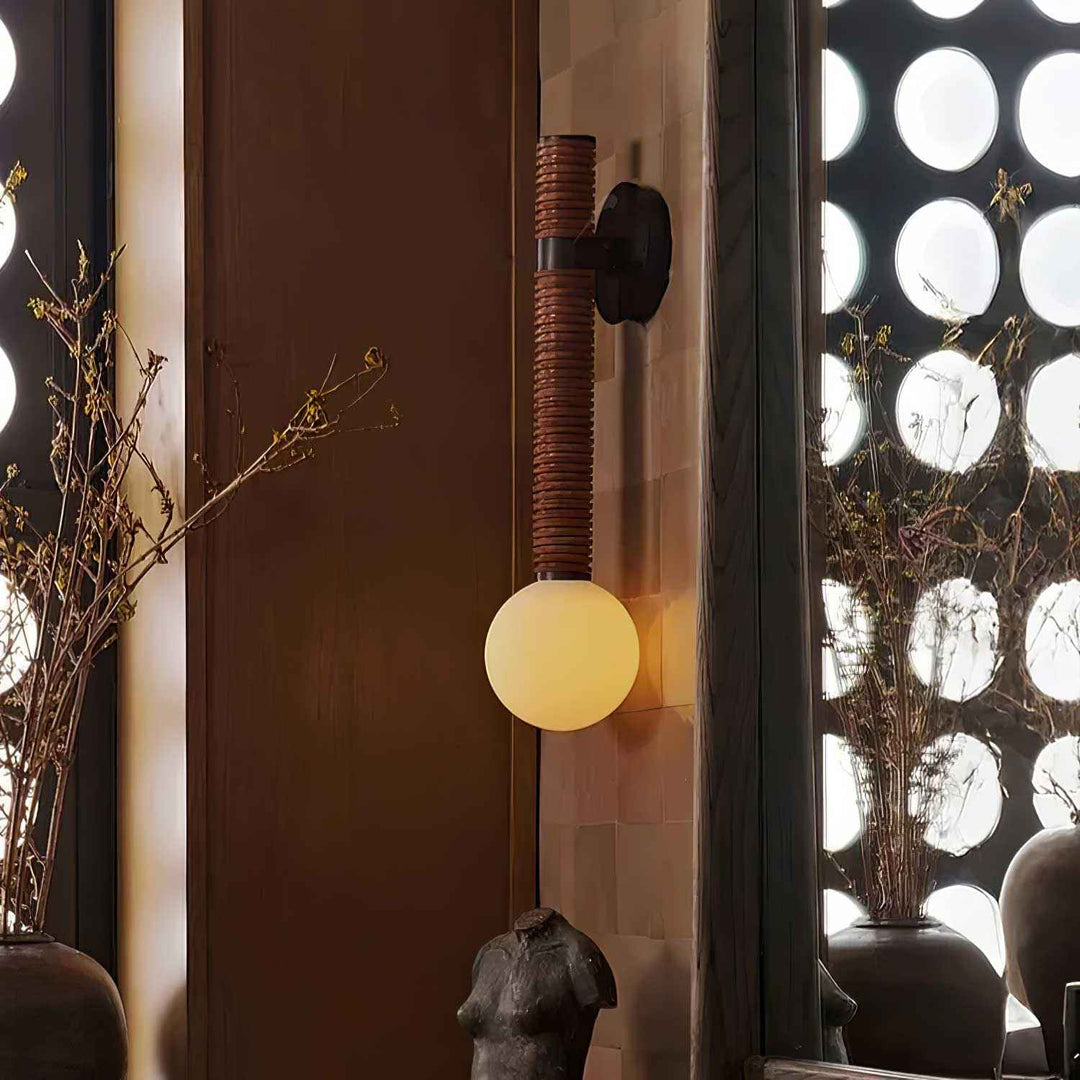 Sylvia Verre 12cm Noir LED