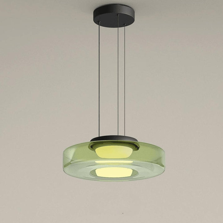 Lustra Suspension en Verre à Cercles Multi-Niveaux - Neutralighting