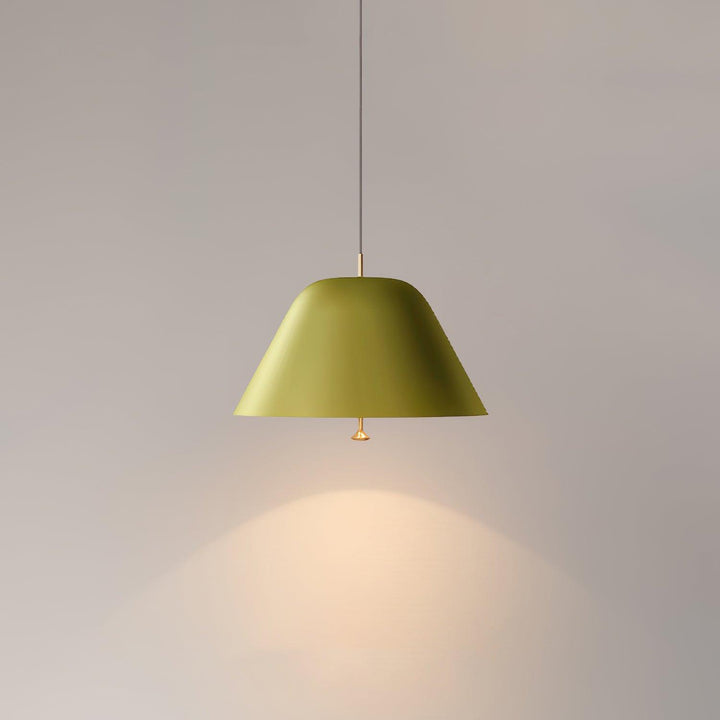 Solain Suspension moderne avec abat-jour vert et blanc minimaliste - Neutralighting