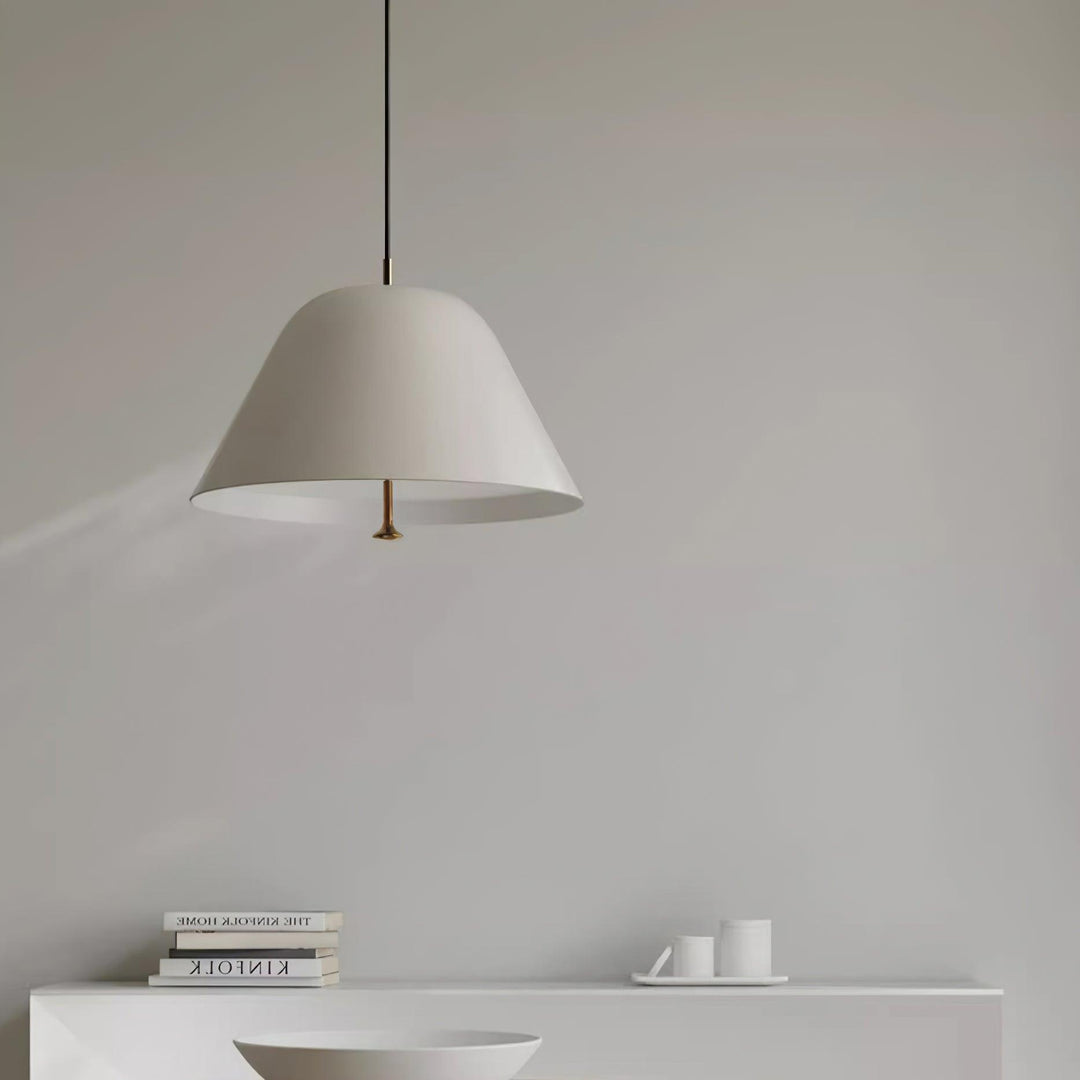 Solain Suspension moderne avec abat-jour vert et blanc minimaliste - Neutralighting
