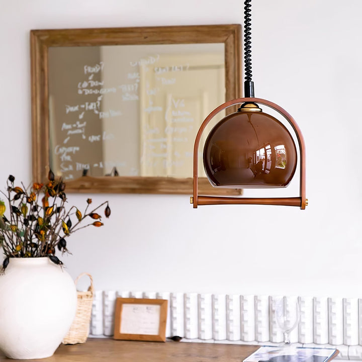 Cesilarae Premium Nordic Art Verre Bois Suspension - Neutralighting