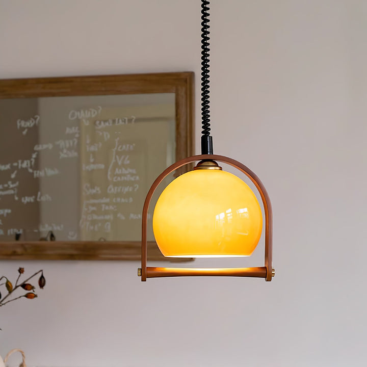 Cesilarae Premium Nordic Art Verre Bois Suspension - Neutralighting