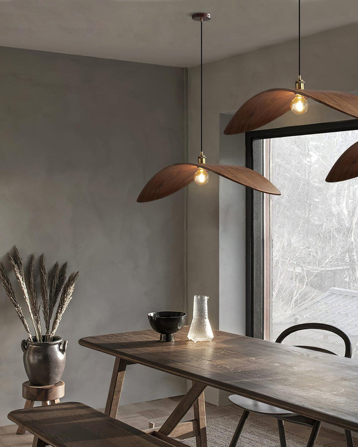 Libelle Suspension en Bois Courbé à Ailes - Neutralighting