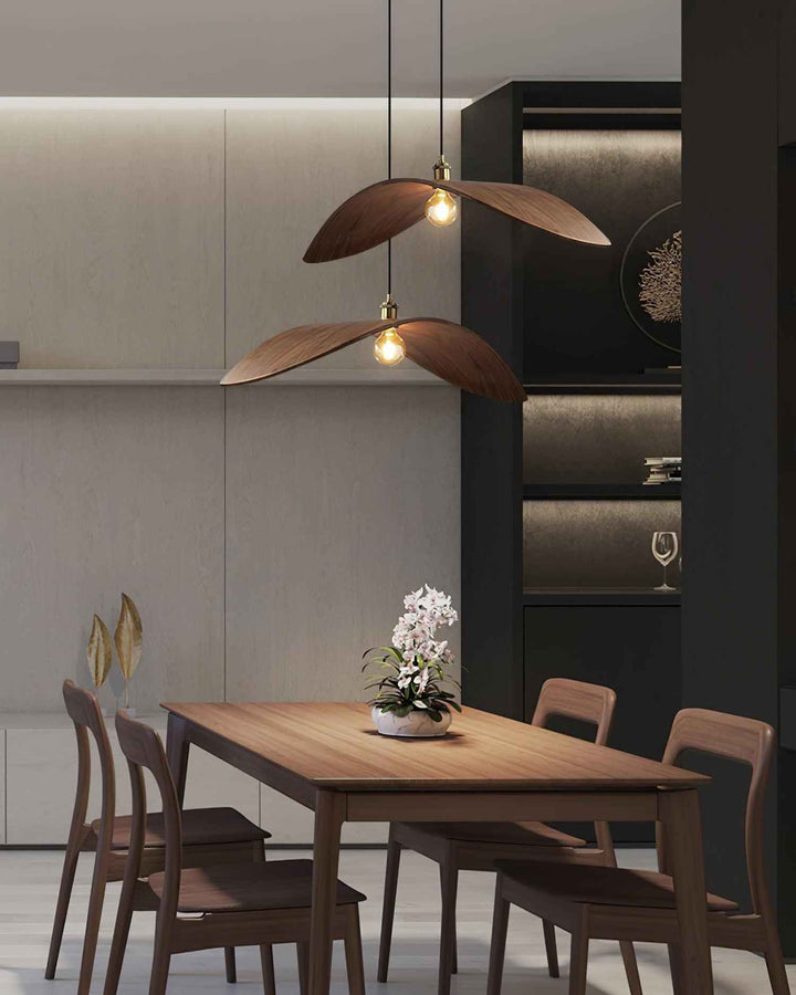 Libelle Suspension en Bois Courbé à Ailes - Neutralighting