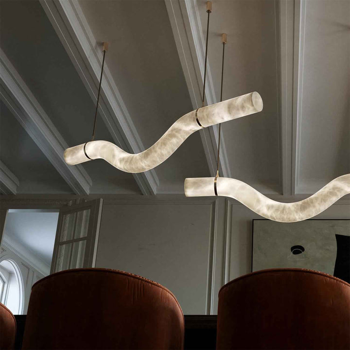 Lampe Pendentive Alabâtre Minimaliste Premium Élégance Errina - Neutralighting