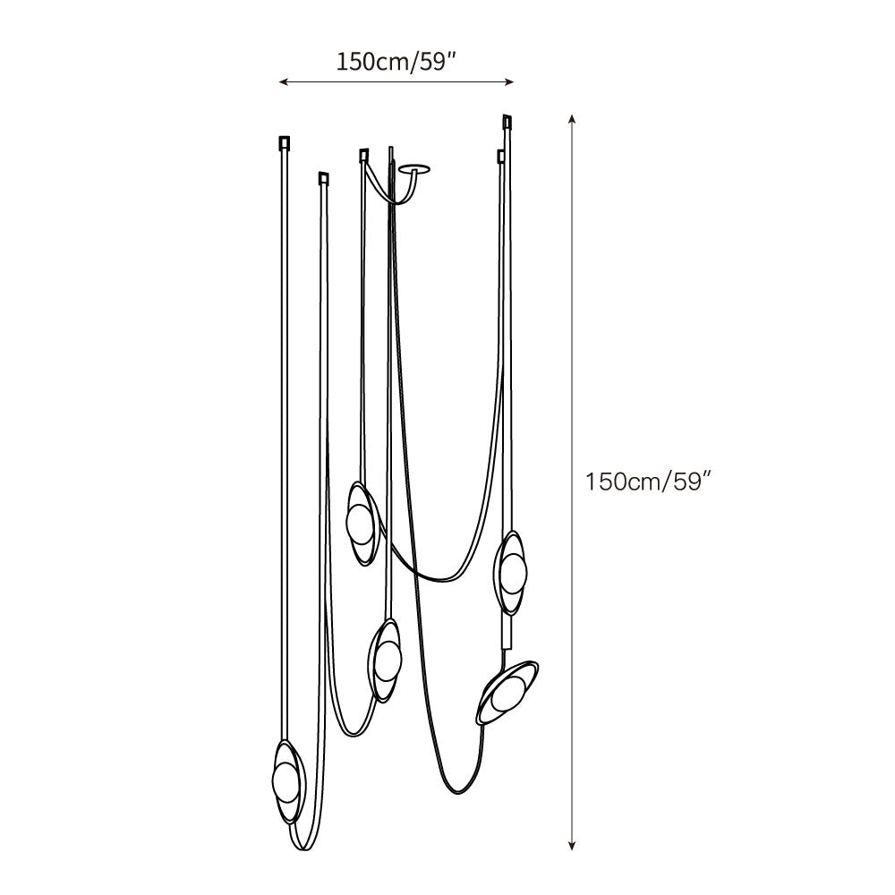 Lampe Pendentive en Cuir et Travertin Rail Moderne Minimaliste Olnoran - Neutralighting
