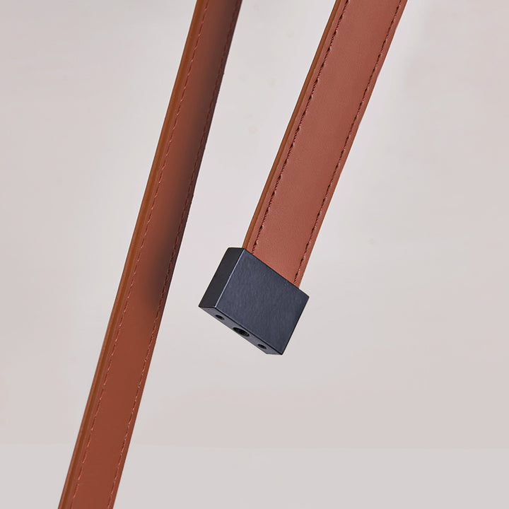 Lampe Pendentive en Cuir et Travertin Rail Moderne Minimaliste Olnoran - Neutralighting