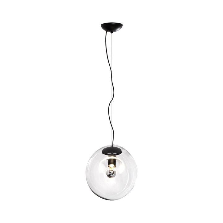 Lampe Pendentive en Verre Noir Moderne Minimaliste Lymara - Neutralighting