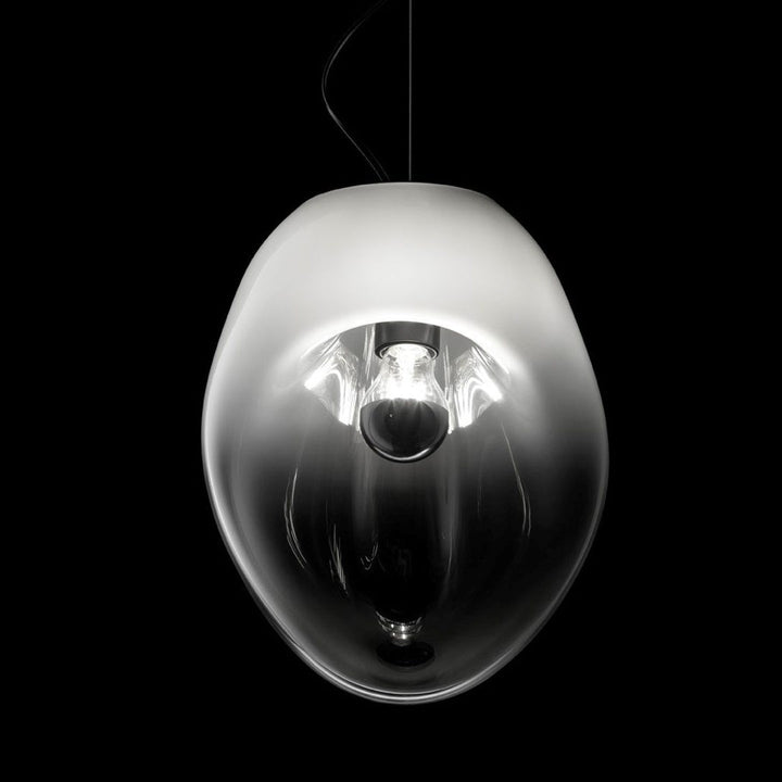 Lampe Pendentive en Verre Noir Moderne Minimaliste Lymara - Neutralighting