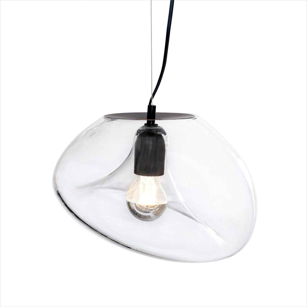 Lampe Pendentive en Verre Noir Moderne Minimaliste Lymara - Neutralighting