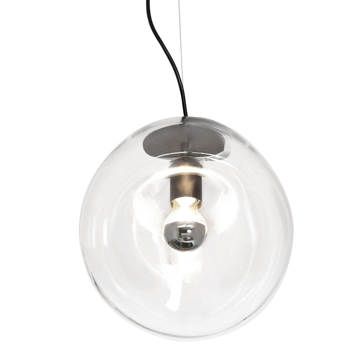 Lampe Pendentive en Verre Noir Moderne Minimaliste Lymara - Neutralighting