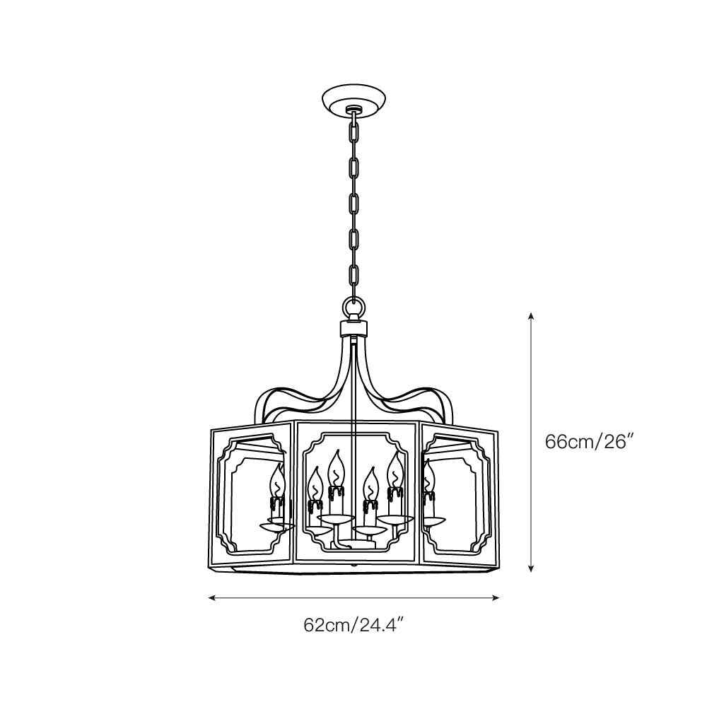 Lampe Pendentive en Bois et Métal Country Créativité Individuelle Virinira - Neutralighting