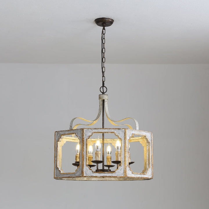 Lampe Pendentive en Bois et Métal Country Créativité Individuelle Virinira - Neutralighting
