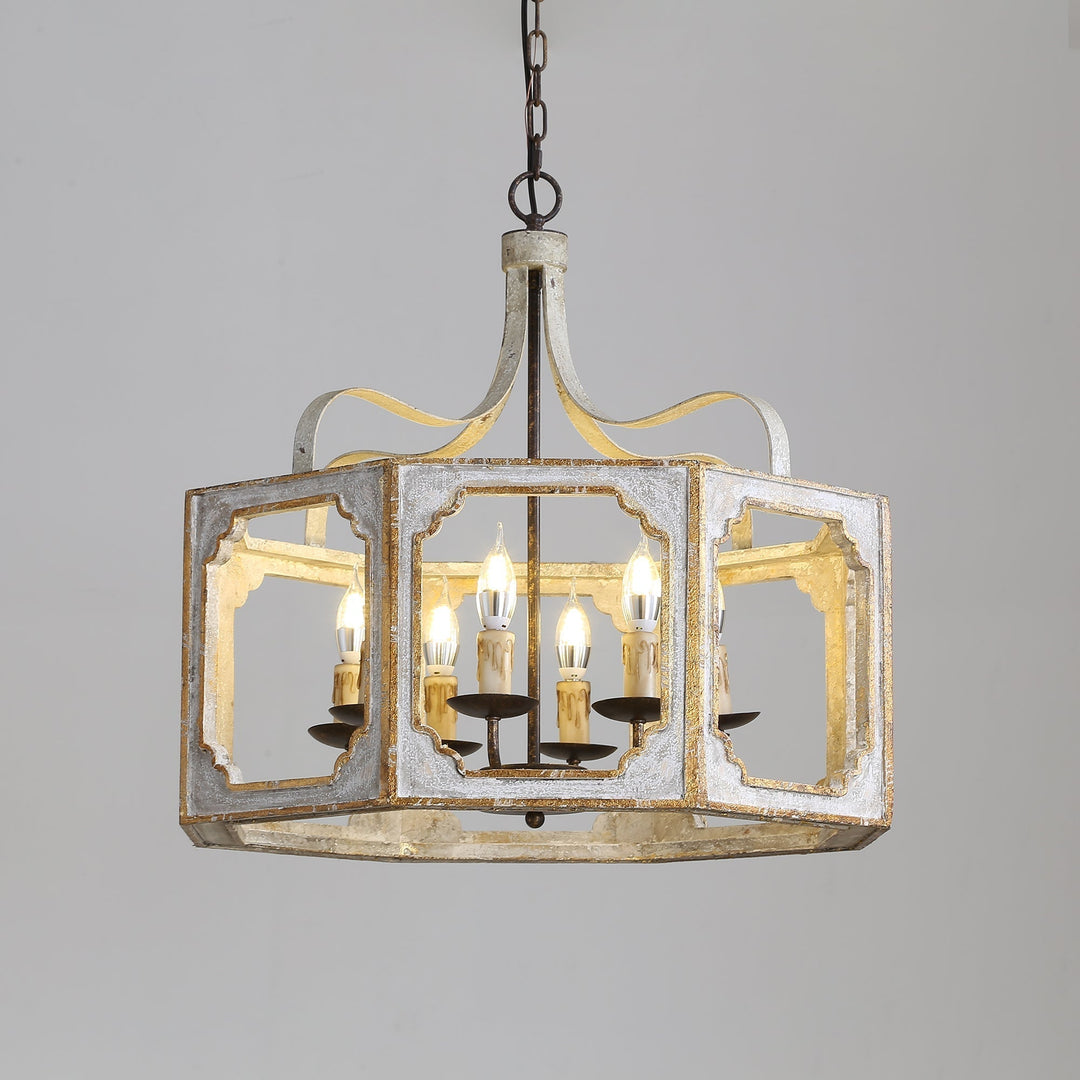 Lampe Pendentive en Bois et Métal Country Créativité Individuelle Virinira - Neutralighting