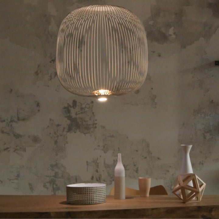 Vadorora Moderne Minimaliste Cage Métal Suspension - Neutralighting