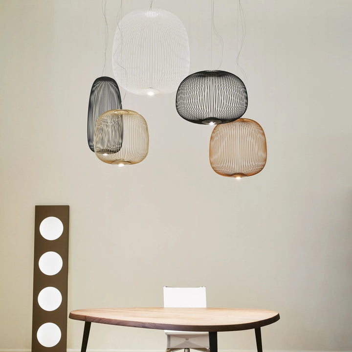 Vadorora Moderne Minimaliste Cage Métal Suspension - Neutralighting