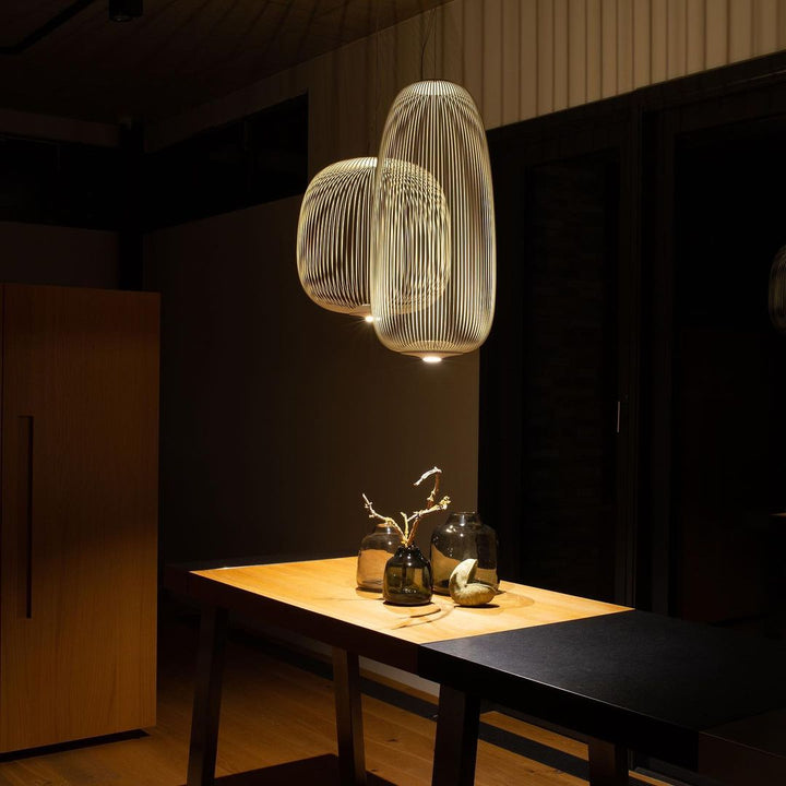 Vadorora Moderne Minimaliste Cage Métal Suspension - Neutralighting