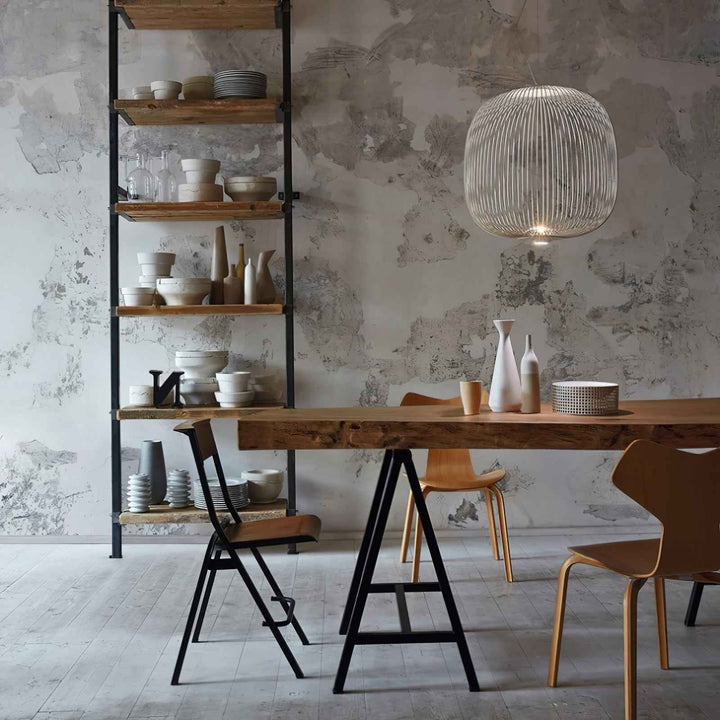 Vadorora Moderne Minimaliste Cage Métal Suspension - Neutralighting