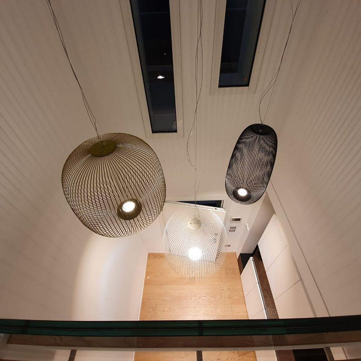 Vadorora Moderne Minimaliste Cage Métal Suspension - Neutralighting