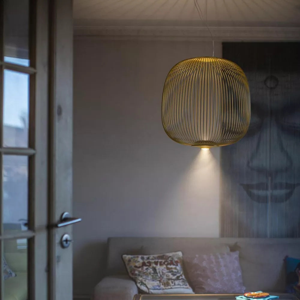 Vadorora Moderne Minimaliste Cage Métal Suspension - Neutralighting