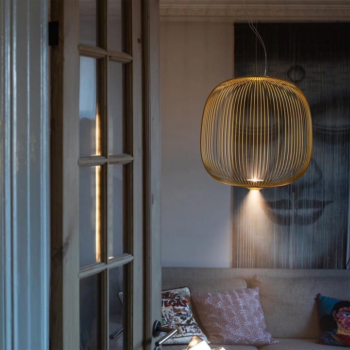 Vadorora Moderne Minimaliste Cage Métal Suspension - Neutralighting