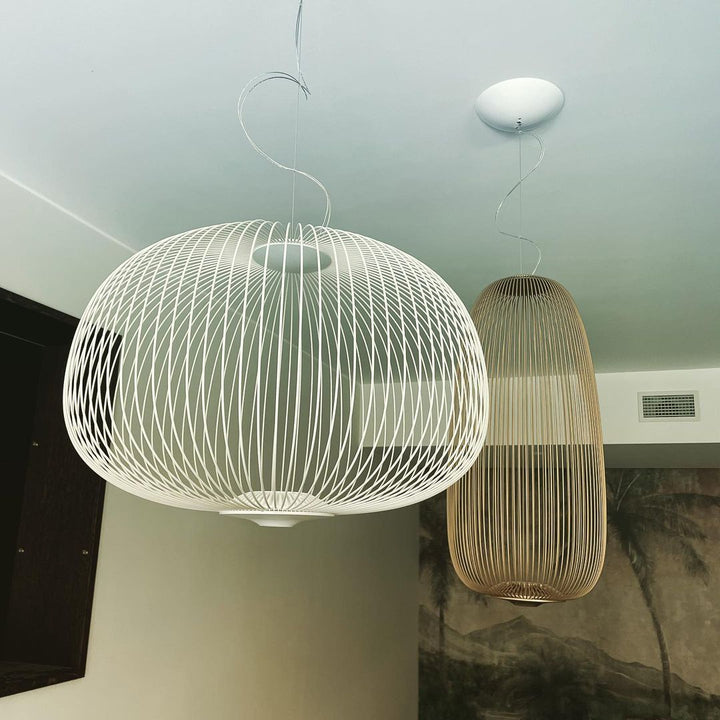 Vadorora Moderne Minimaliste Cage Métal Suspension - Neutralighting