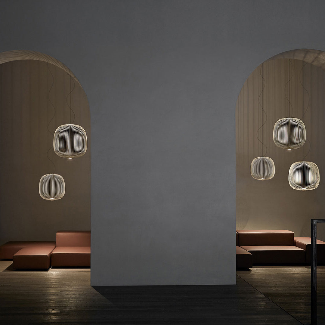 Vadorora Moderne Minimaliste Cage Métal Suspension - Neutralighting