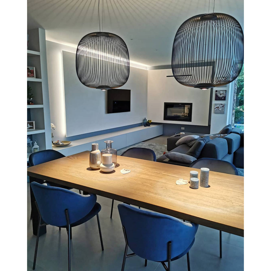 Vadorora Moderne Minimaliste Cage Métal Suspension - Neutralighting