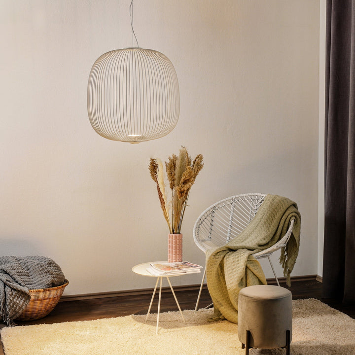 Vadorora Moderne Minimaliste Cage Métal Suspension - Neutralighting