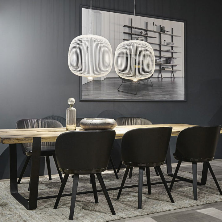 Vadorora Moderne Minimaliste Cage Métal Suspension - Neutralighting