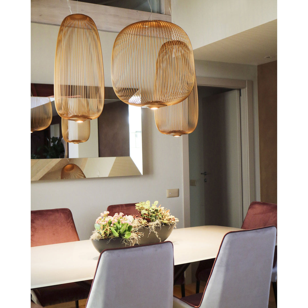 Vadorora Moderne Minimaliste Cage Métal Suspension - Neutralighting