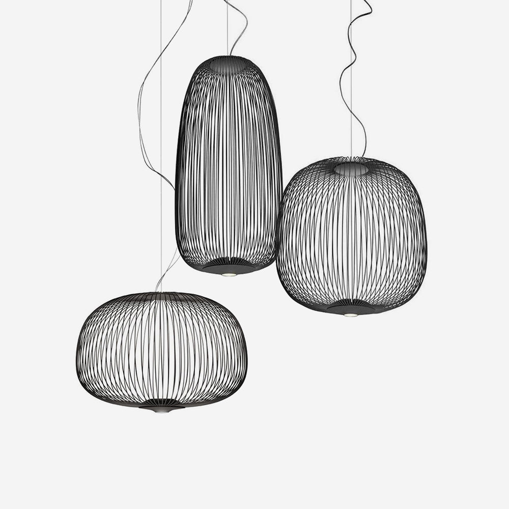 Vadorora Moderne Minimaliste Cage Métal Suspension - Neutralighting
