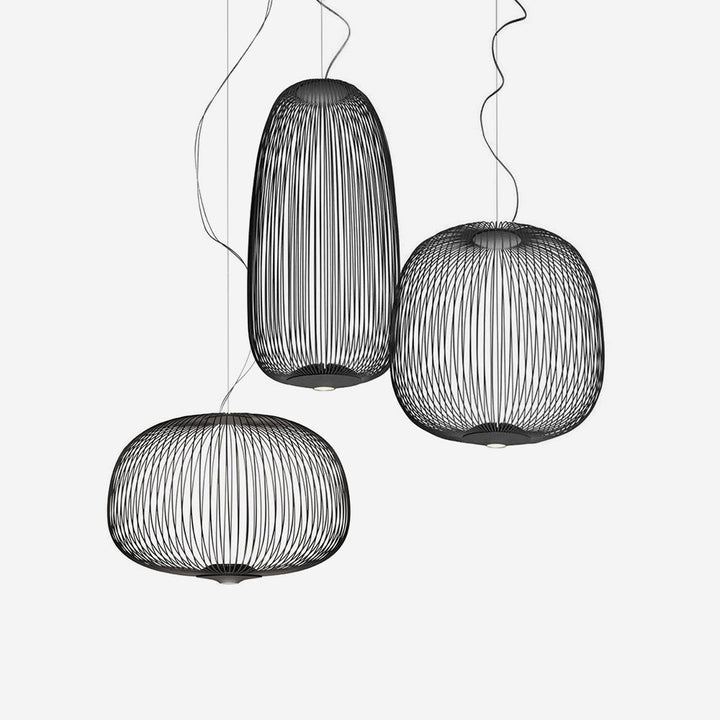 Vadorora Moderne Minimaliste Cage Métal Suspension - Neutralighting