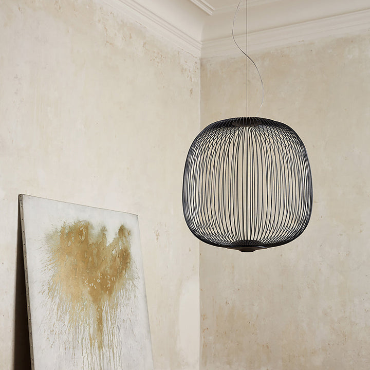 Vadorora Moderne Minimaliste Cage Métal Suspension - Neutralighting
