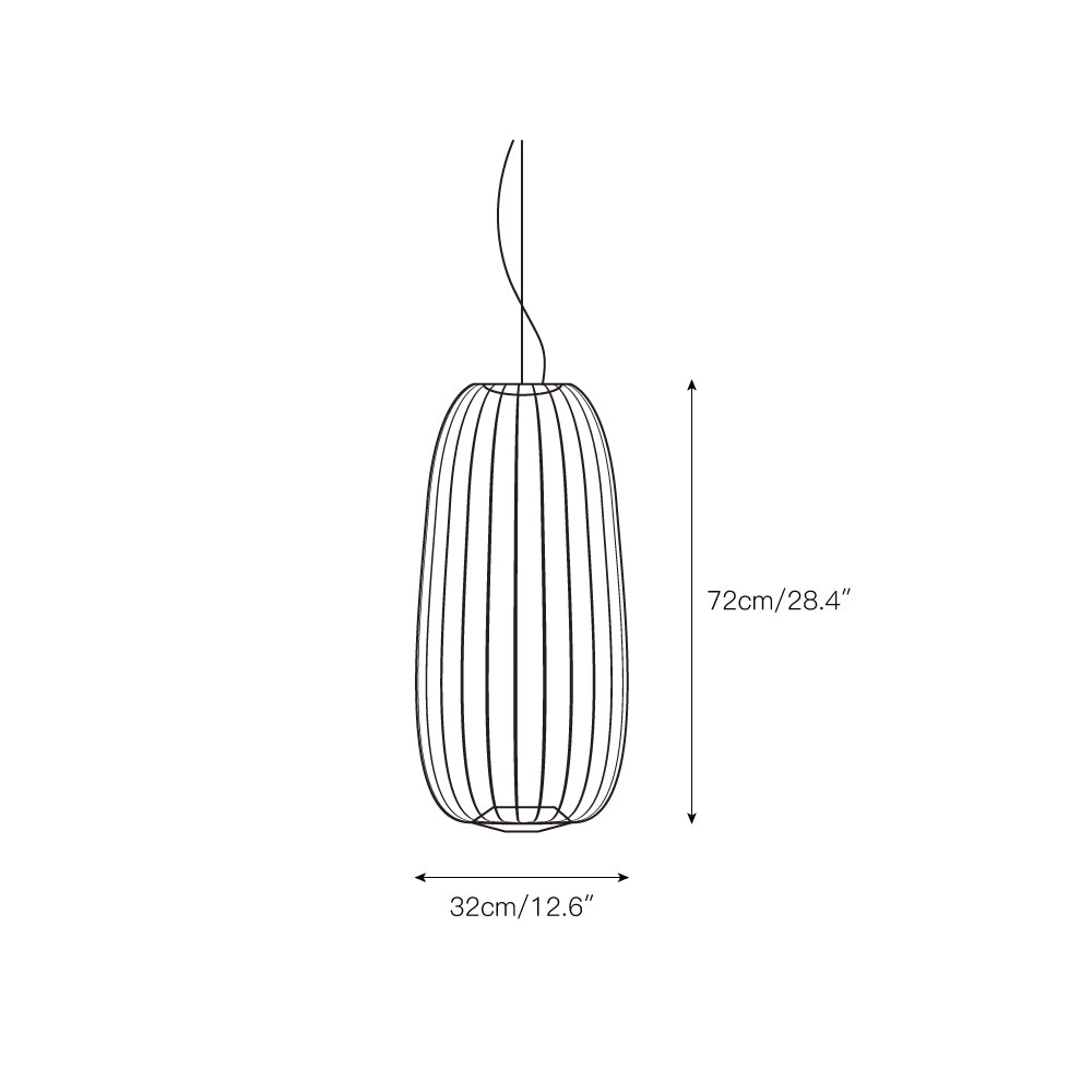 Vadorora Moderne Minimaliste Cage Métal Suspension - Neutralighting