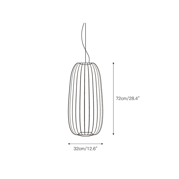 Vadorora Moderne Minimaliste Cage Métal Suspension - Neutralighting