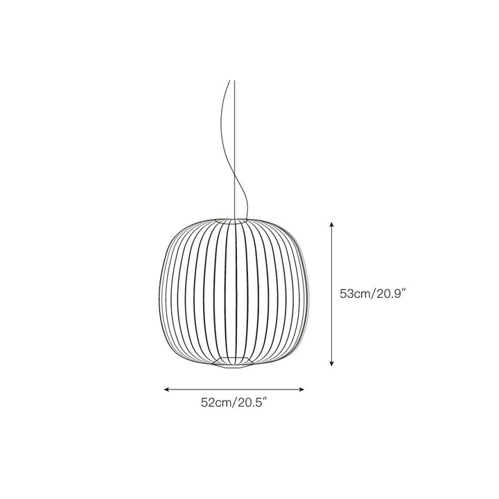 Vadorora Moderne Minimaliste Cage Métal Suspension - Neutralighting