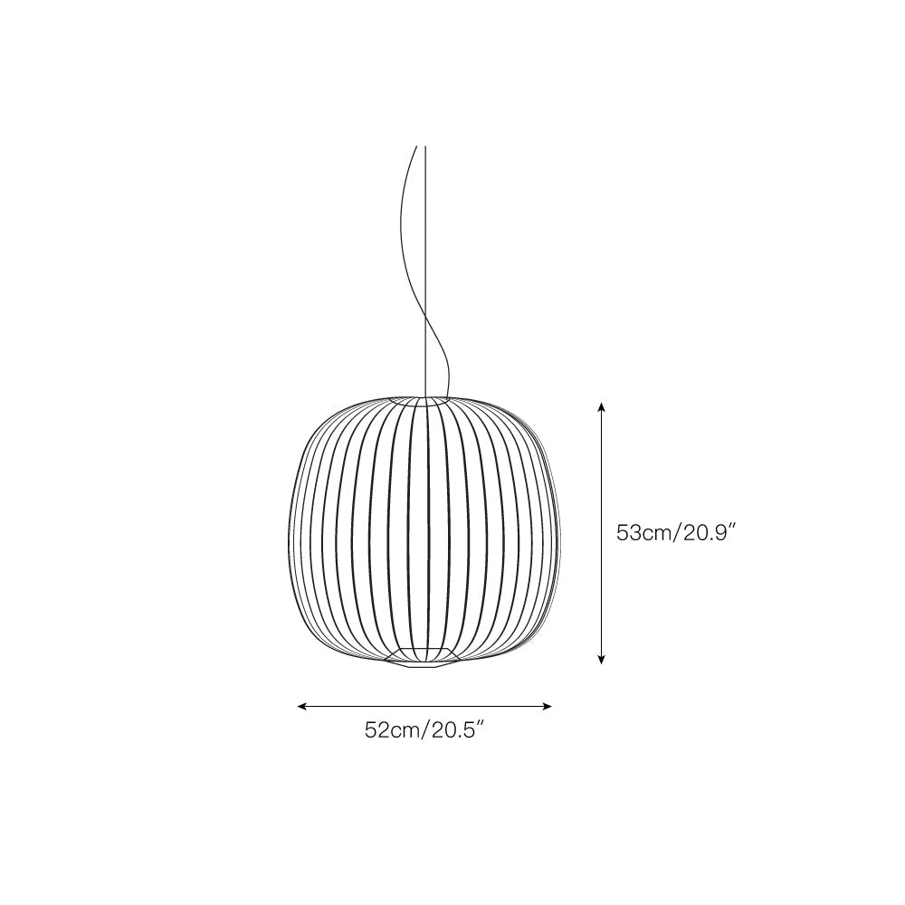 Vadorora Moderne Minimaliste Cage Métal Suspension - Neutralighting