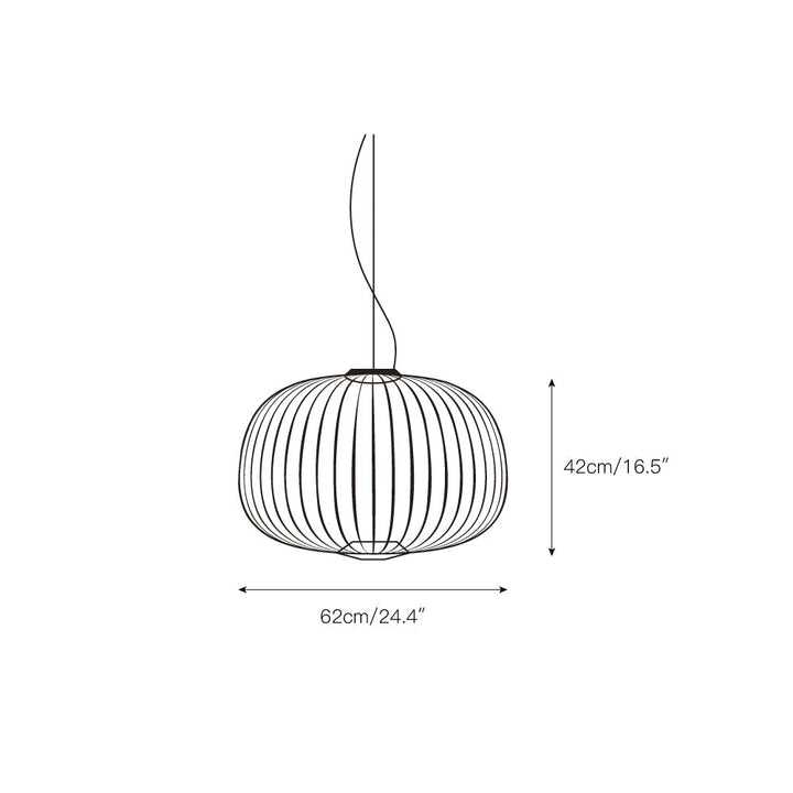 Vadorora Moderne Minimaliste Cage Métal Suspension - Neutralighting
