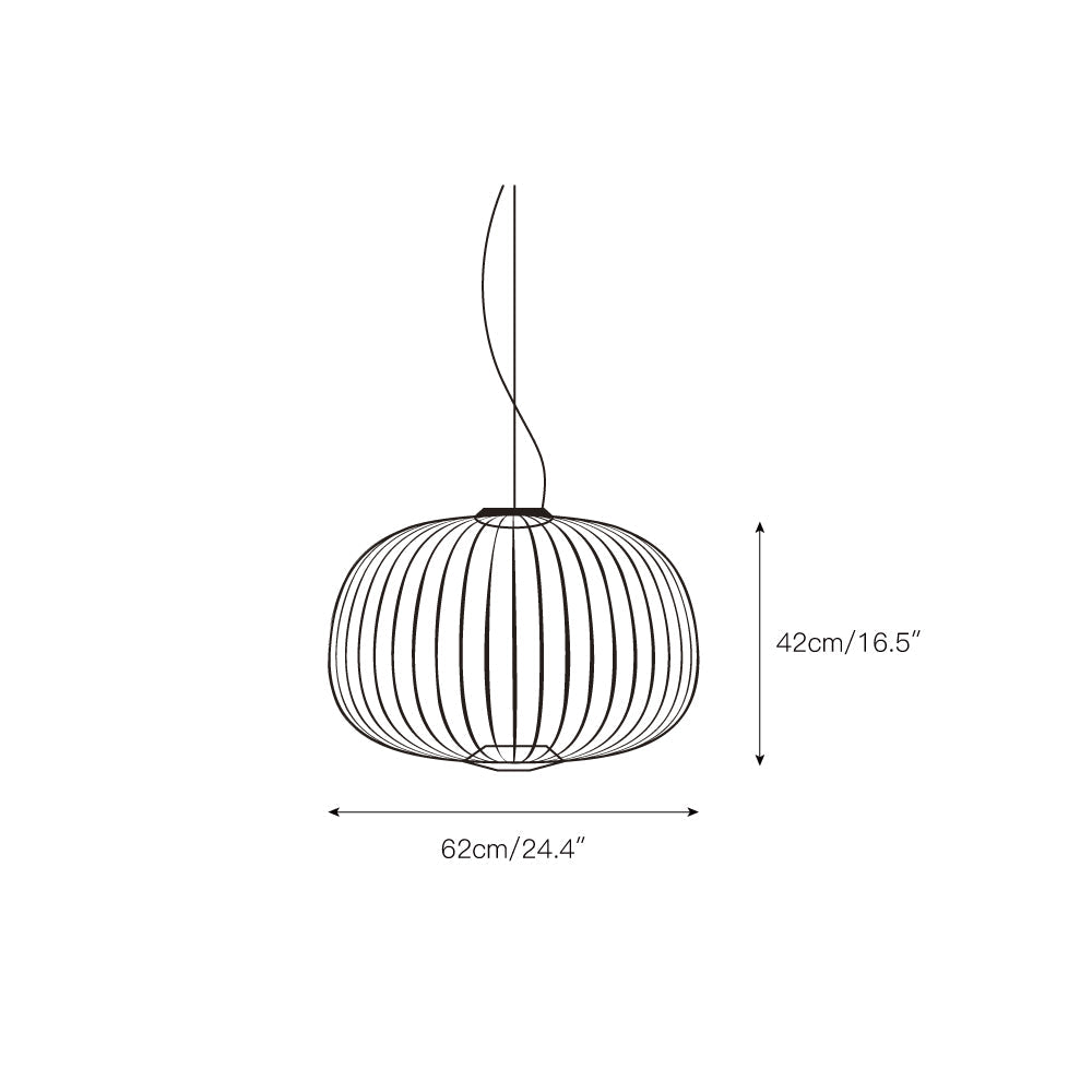 Vadorora Moderne Minimaliste Cage Métal Suspension - Neutralighting