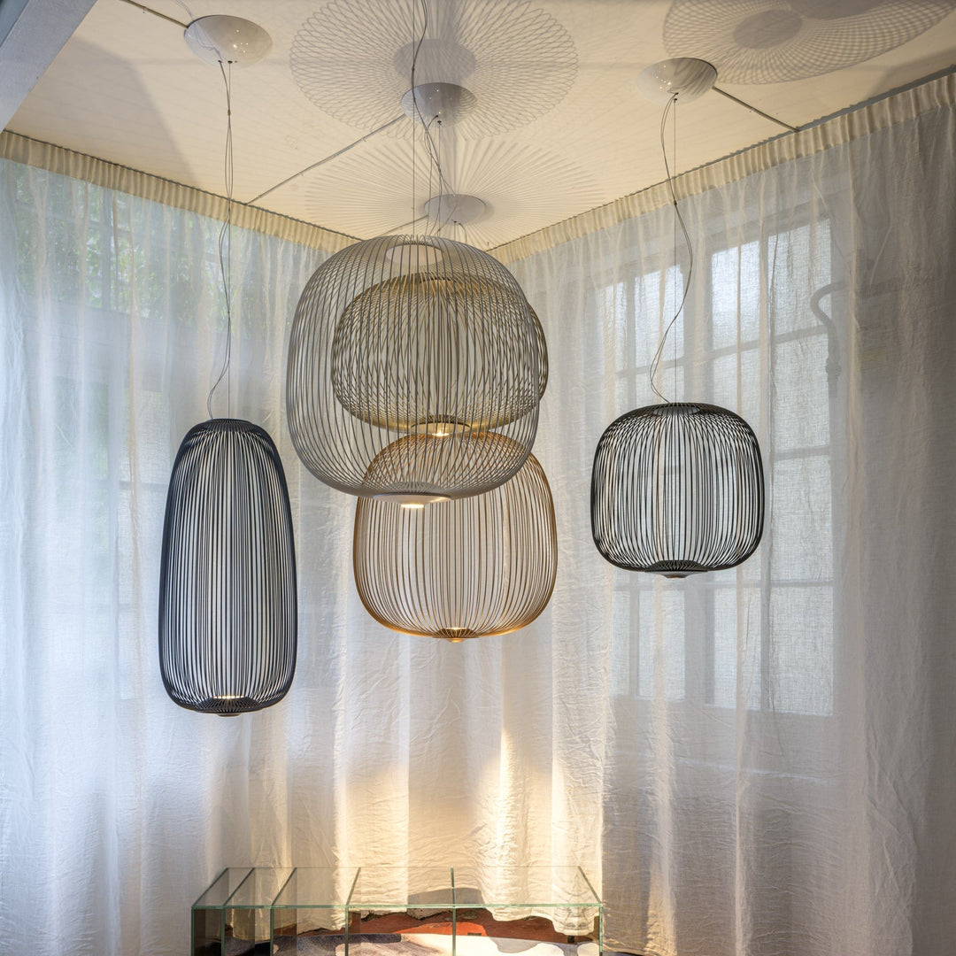 Vadorora Moderne Minimaliste Cage Métal Suspension - Neutralighting