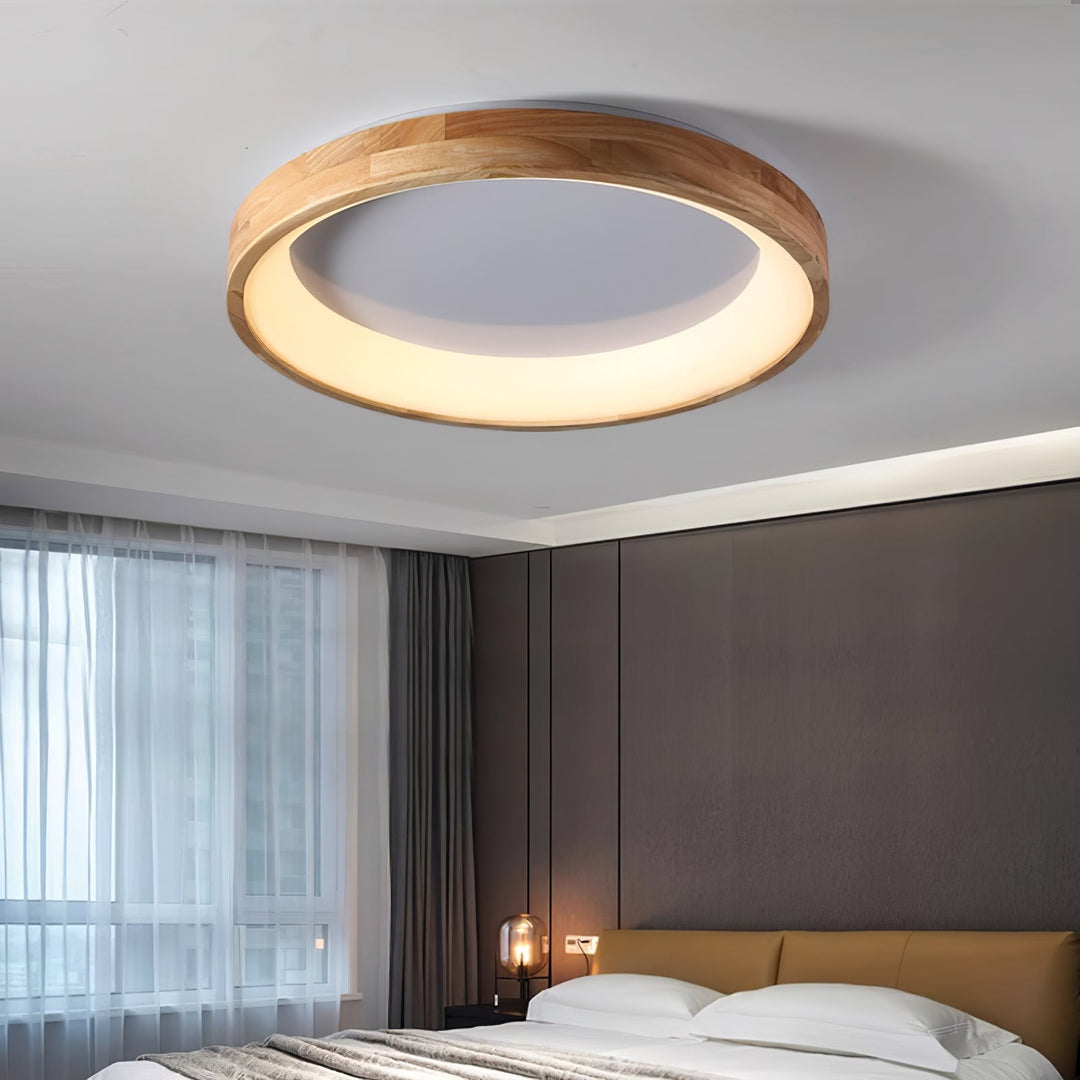 Uphae Plafonnier Minimaliste Carré en Bois - Neutralighting