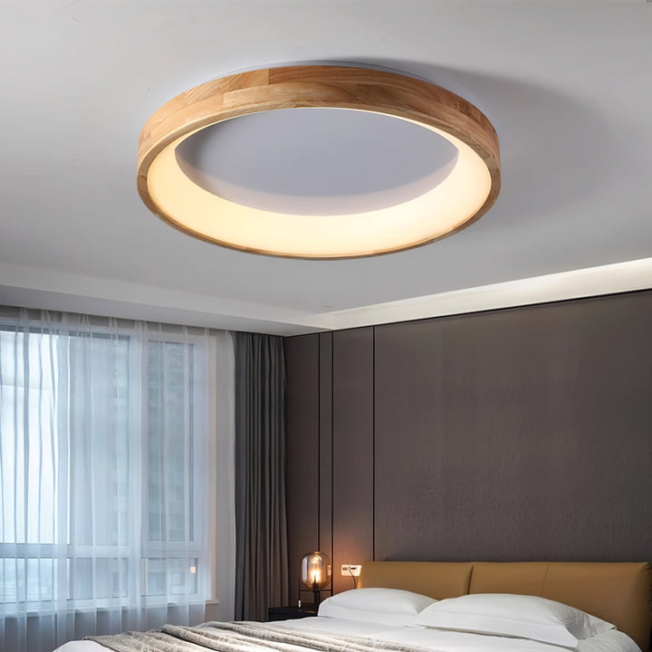 Uphae Plafonnier Minimaliste Carré en Bois - Neutralighting