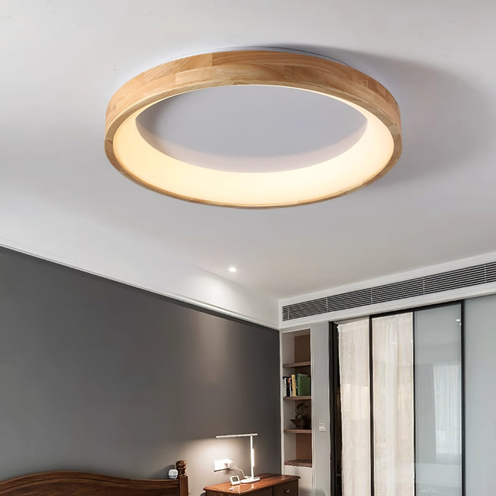 Uphae Plafonnier Minimaliste Carré en Bois - Neutralighting