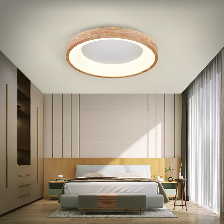Uphae Plafonnier Minimaliste Carré en Bois - Neutralighting