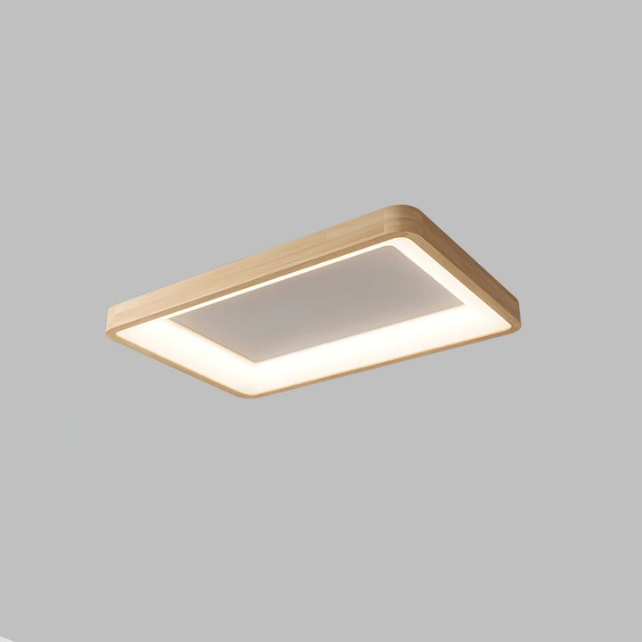 Uphae Plafonnier Minimaliste Carré en Bois - Neutralighting